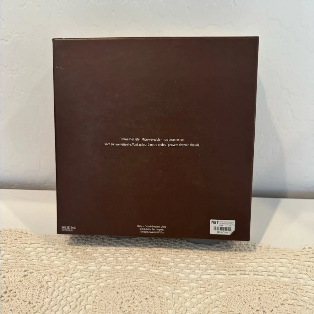 Pier 1 Harvest Village 9” Salad Plates – Set of 4, NIB